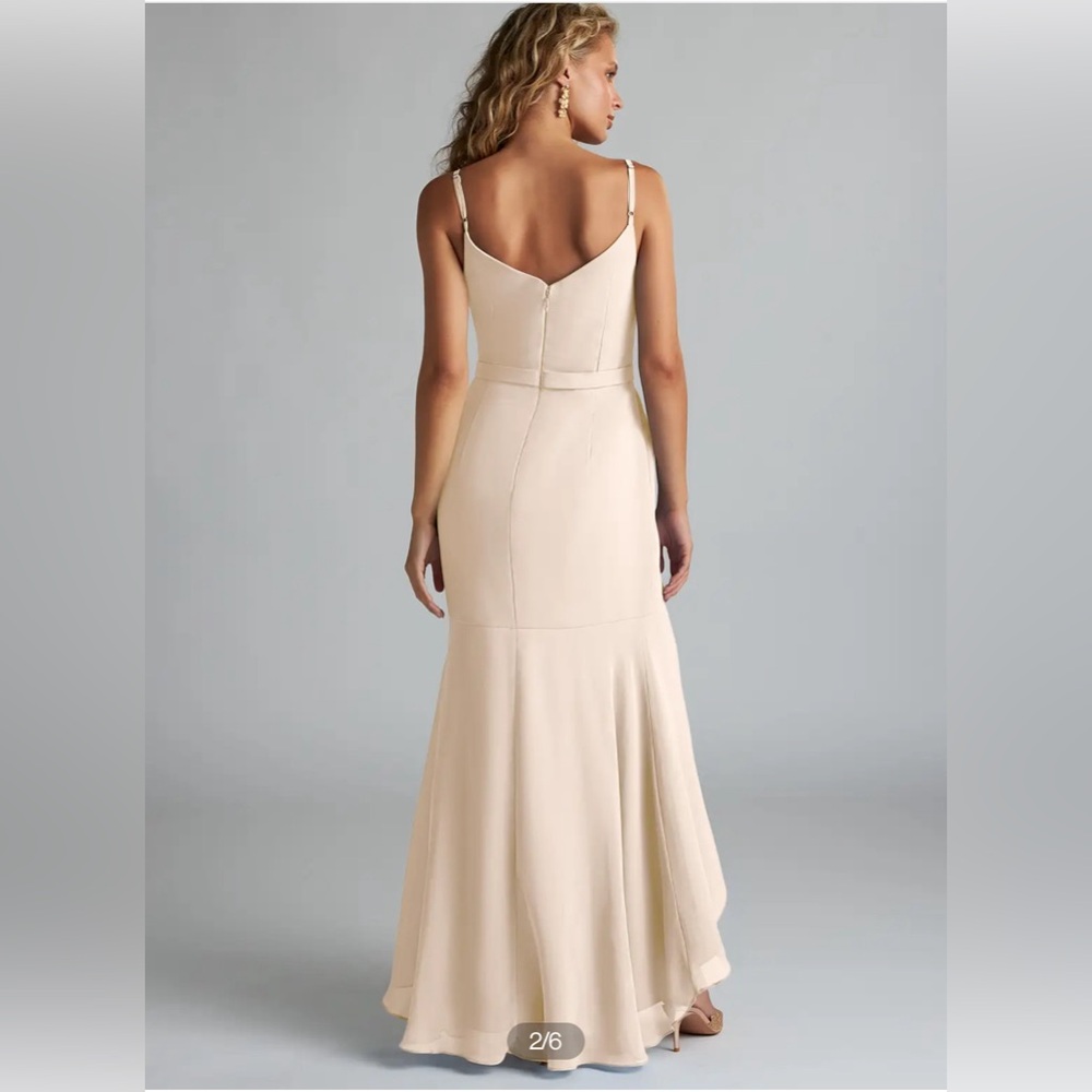 New with tags! Azazie Ivory Dress - Picture 4 of 7